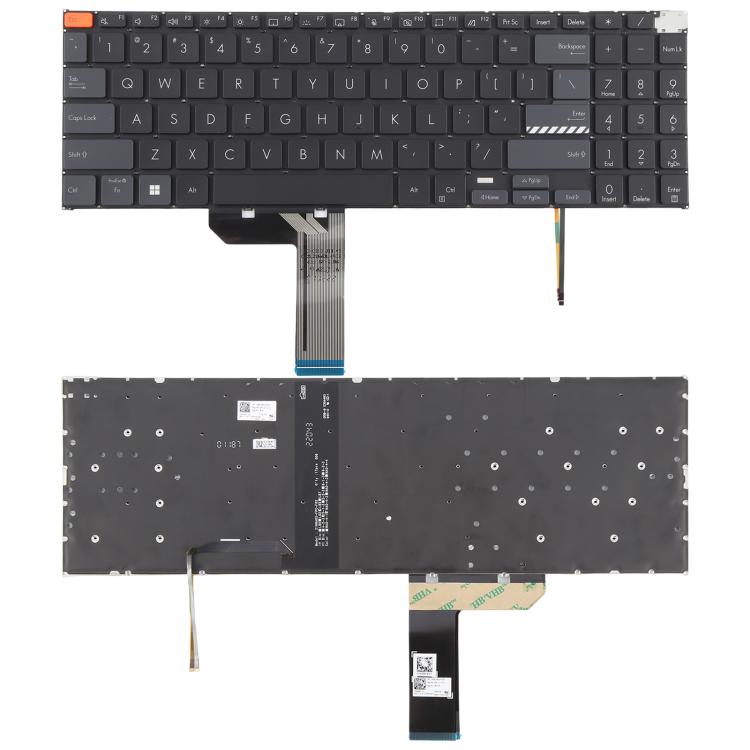 US Version Backlit Laptop Keyboard for Asus Vivobook Pro 15X OLED K6501 M6501(Black) - Replacement Keyboards by buy2fix | Online Shopping UK | buy2fix