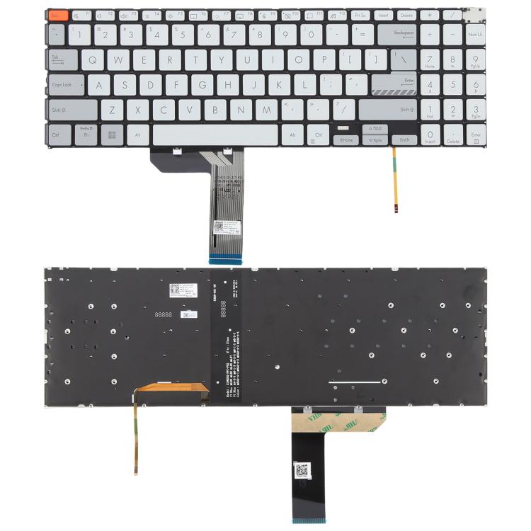 US Version Backlit Laptop Keyboard for Asus Vivobook Pro 15X OLED K6501 M6501(White) - Replacement Keyboards by buy2fix | Online Shopping UK | buy2fix