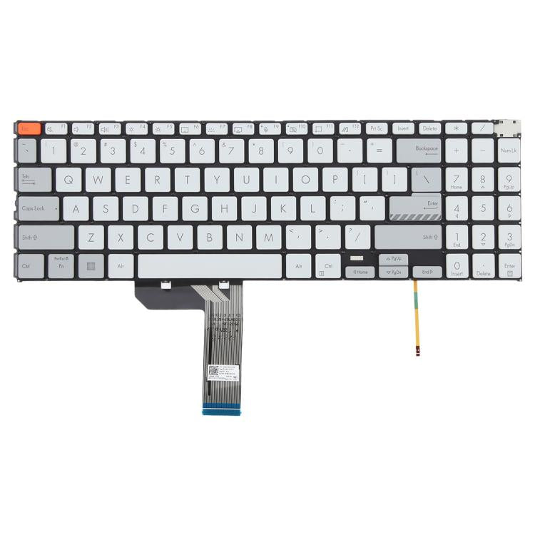 US Version Backlit Laptop Keyboard for Asus Vivobook Pro 15X OLED K6501 M6501(White) - Replacement Keyboards by buy2fix | Online Shopping UK | buy2fix