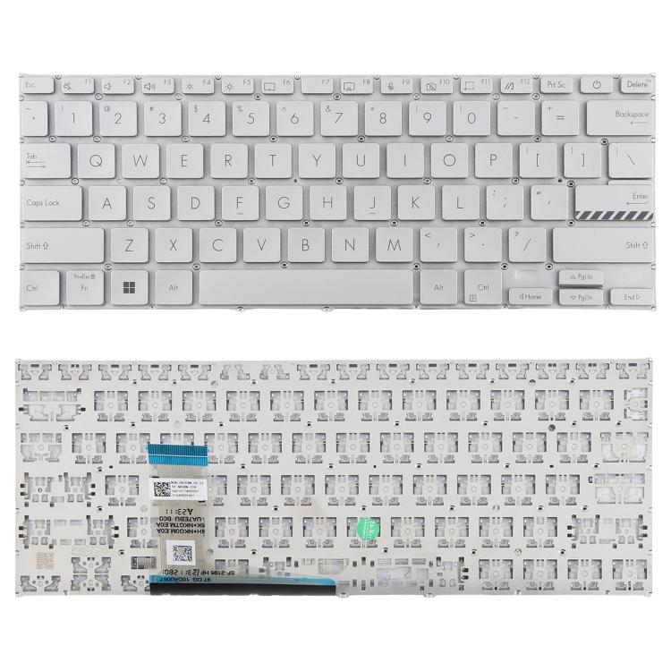 US Version Laptop Keyboard for Asus VivoBook 14 Pro X1402 M1402 D1402 F1402 X1403Z X1402Z(Silver) - Replacement Keyboards by buy2fix | Online Shopping UK | buy2fix