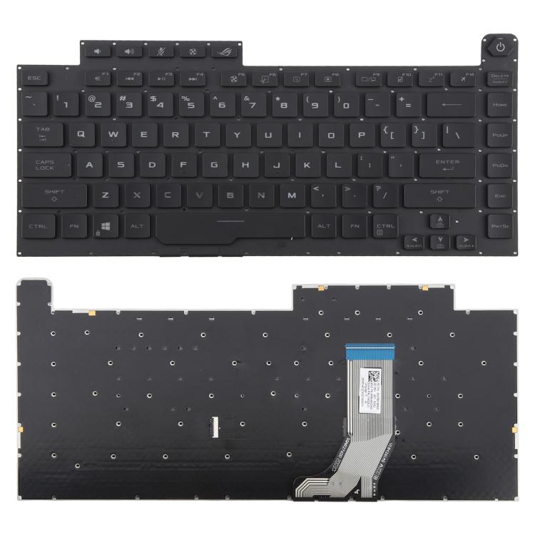 US Version RGB Backlit Laptop Keyboard for Asus ROG Strix Scar G512 G512LV G512LW G512LI(Black) - Replacement Keyboards by buy2fix | Online Shopping UK | buy2fix