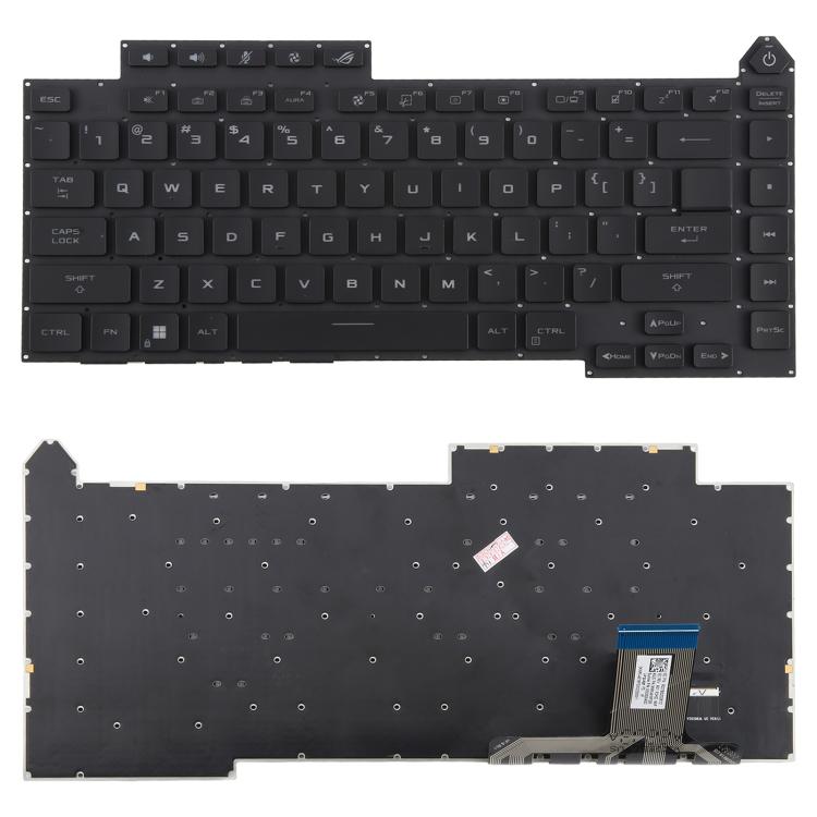 US Version RGB Backlit Laptop Keyboard for Asus Rog Strix G15 G513 G513RC G513RM G513RW G513QR G513QE G513IM G513IE G513IC(Black) - Replacement Keyboards by buy2fix | Online Shopping UK | buy2fix