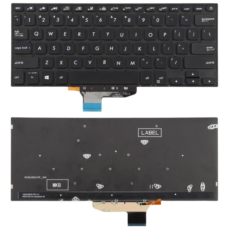 US Version Backlit Laptop Keyboard for Asus VivoBook S14 K430 A430 X430 S403 S4300F S4300U(Black) - Replacement Keyboards by buy2fix | Online Shopping UK | buy2fix