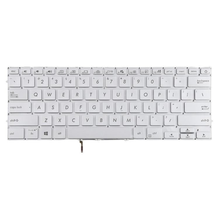 US Version Backlit Laptop Keyboard for Asus UX431 X431 V431 K431 S431 X431FAC UX431U UX431F U4500F(Silver) - Replacement Keyboards by buy2fix | Online Shopping UK | buy2fix