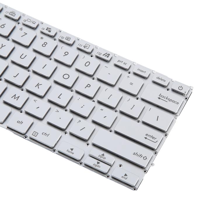 US Version Backlit Laptop Keyboard for Asus UX431 X431 V431 K431 S431 X431FAC UX431U UX431F U4500F(Silver) - Replacement Keyboards by buy2fix | Online Shopping UK | buy2fix