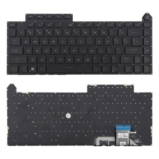 US Version RGB Backlit Laptop Keyboard for Asus ROG Strix G16 G614 G614JU G634 G634JY 2023(Black)