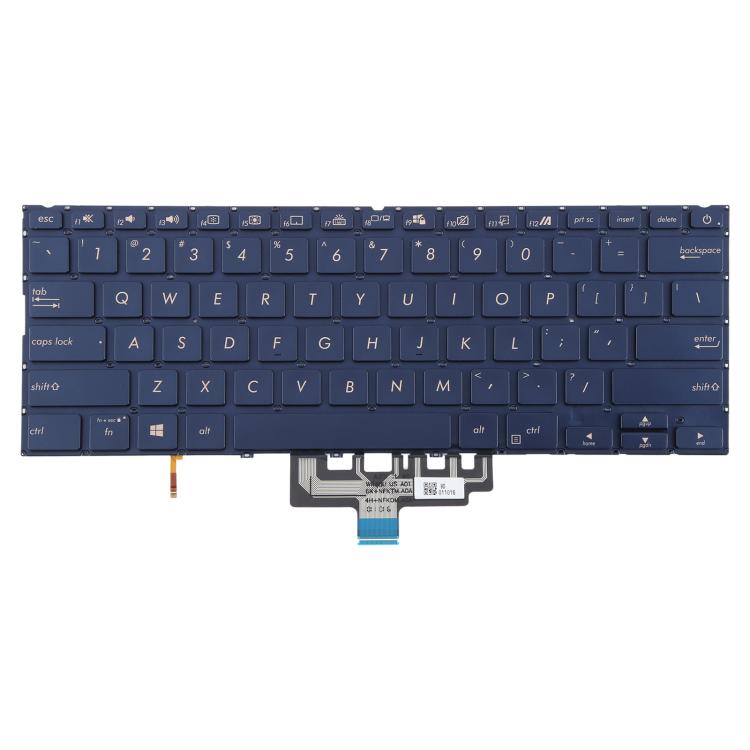 US Version Backlit Laptop Keyboard for Asus ZenBook 14 UX434 UX434F UX434FA UX434FL UX434FLC(Blue) - Replacement Keyboards by buy2fix | Online Shopping UK | buy2fix