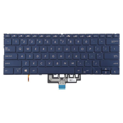 US Version Backlit Laptop Keyboard for Asus ZenBook 14 UX434 UX434F UX434FA UX434FL UX434FLC(Blue) - Replacement Keyboards by buy2fix | Online Shopping UK | buy2fix