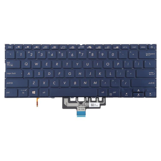US Version Backlit Laptop Keyboard for Asus ZenBook 14 UX434 UX434F UX434FA UX434FL UX434FLC(Blue) - Replacement Keyboards by buy2fix | Online Shopping UK | buy2fix