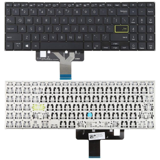 US Version Laptop Keyboard for Asus VivoBook X521 V5100E X521FL S5600F S533F 2020(Black)