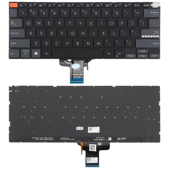 US Version Backlit Laptop Keyboard for Asus Vivobook Pro 14X M7400 M4700 M4700QC M4700PC M7600 M3400 M3401 M3401Q X7400 X3400 X3400P K3400P(Black)