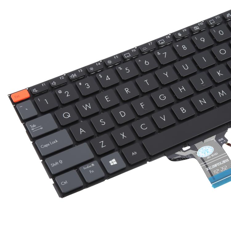 US Version Backlit Laptop Keyboard for Asus Vivobook Pro 14X M7400 M4700 M4700QC M4700PC M7600 M3400 M3401 M3401Q X7400 X3400 X3400P K3400P(Black) - Replacement Keyboards by buy2fix | Online Shopping UK | buy2fix