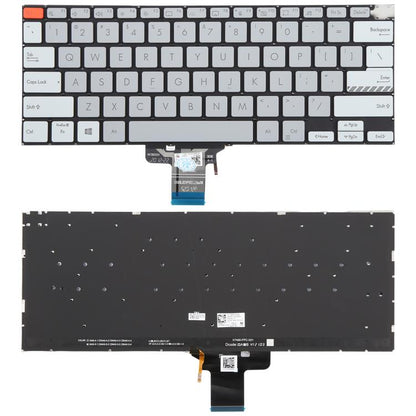 US Version Backlit Laptop Keyboard for Asus Vivobook Pro 14X M7400 M4700 M4700QC M4700PC M7600 M3400 M3401 M3401Q X7400 X3400 X3400P K3400P(Gray) - Replacement Keyboards by buy2fix | Online Shopping UK | buy2fix