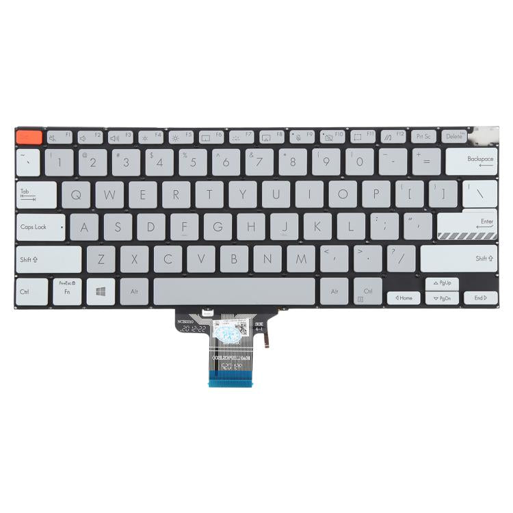 US Version Backlit Laptop Keyboard for Asus Vivobook Pro 14X M7400 M4700 M4700QC M4700PC M7600 M3400 M3401 M3401Q X7400 X3400 X3400P K3400P(Gray) - Replacement Keyboards by buy2fix | Online Shopping UK | buy2fix