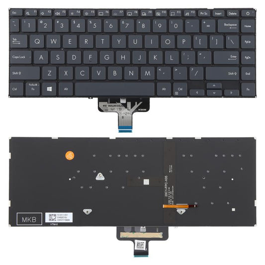US Version Backlit Laptop Keyboard for Asus ZenBook 14 ux435 ux435egl ux435e u4800egl(Black) - Replacement Keyboards by buy2fix | Online Shopping UK | buy2fix