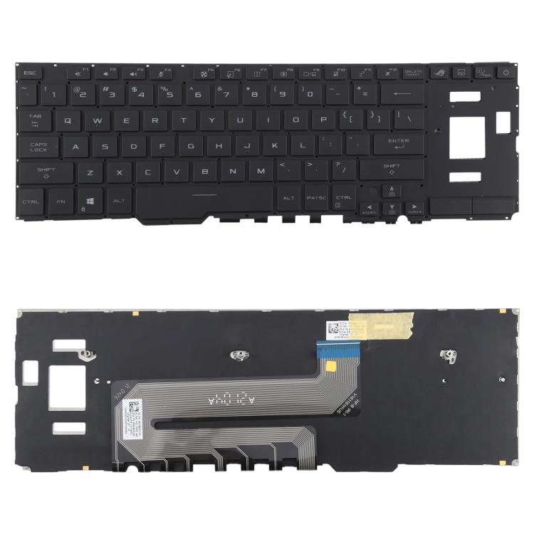 US Version Backlit Laptop Keyboard for Asus ROG Zephyrus Duo 15 inch GX550L GX550 GX550LXS GX550LWS GX551 GX551Q(Black) - Replacement Keyboards by buy2fix | Online Shopping UK | buy2fix