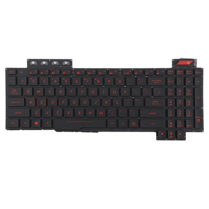 US Version Backlit Laptop Keyboard for Asus FX63 FX63V FX503VM FX503VD ZX63VE FZ63V GL503VS(Red) - Replacement Keyboards by buy2fix | Online Shopping UK | buy2fix