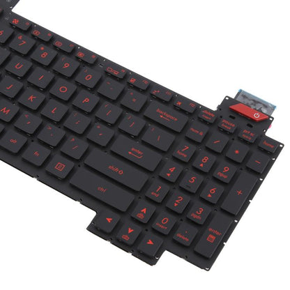 US Version Backlit Laptop Keyboard for Asus FX63 FX63V FX503VM FX503VD ZX63VE FZ63V GL503VS(Red) - Replacement Keyboards by buy2fix | Online Shopping UK | buy2fix