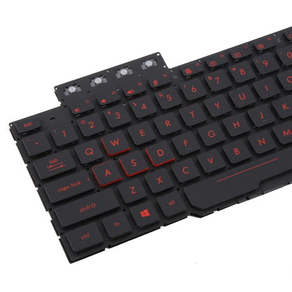 US Version Backlit Laptop Keyboard for Asus FX63 FX63V FX503VM FX503VD ZX63VE FZ63V GL503VS(Red) - Replacement Keyboards by buy2fix | Online Shopping UK | buy2fix