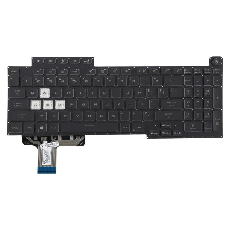 US Version 16 Pin Colorful Backlit Laptop Keyboard for Asus ROG Stirx G17 G713 G713Q G713QE G713QY G713QR G713RX G713RS G713RC G713IR G713IH(Black) - Replacement Keyboards by buy2fix | Online Shopping UK | buy2fix