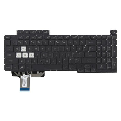 US Version 16 Pin Colorful Backlit Laptop Keyboard for Asus ROG Stirx G17 G713 G713Q G713QE G713QY G713QR G713RX G713RS G713RC G713IR G713IH(Black) - Replacement Keyboards by buy2fix | Online Shopping UK | buy2fix