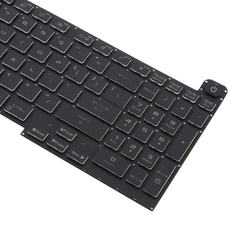 US Version 16 Pin Colorful Backlit Laptop Keyboard for Asus ROG Stirx G17 G713 G713Q G713QE G713QY G713QR G713RX G713RS G713RC G713IR G713IH(Black) - Replacement Keyboards by buy2fix | Online Shopping UK | buy2fix