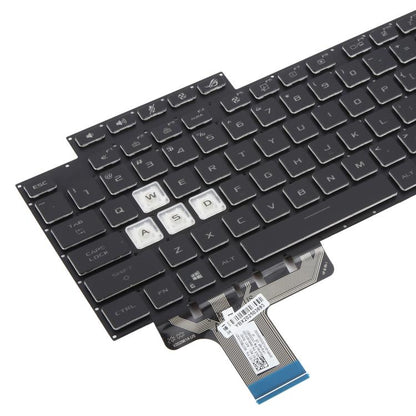 US Version 16 Pin Colorful Backlit Laptop Keyboard for Asus ROG Stirx G17 G713 G713Q G713QE G713QY G713QR G713RX G713RS G713RC G713IR G713IH(Black) - Replacement Keyboards by buy2fix | Online Shopping UK | buy2fix
