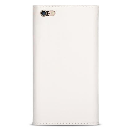 For iPhone 6 Plus Skin Feel Zipper Horizontal Flip Leather Case with Holder & Card Slots & Photo Frame & Lanyard & Long Rope(White) - More iPhone Cases by buy2fix | Online Shopping UK | buy2fix