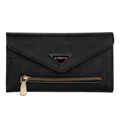 For iPhone 11 Pro Skin Feel Zipper Horizontal Flip Leather Case with Holder & Card Slots & Photo Frame & Lanyard & Long Rope(Black) - iPhone 11 Pro Cases by buy2fix | Online Shopping UK | buy2fix