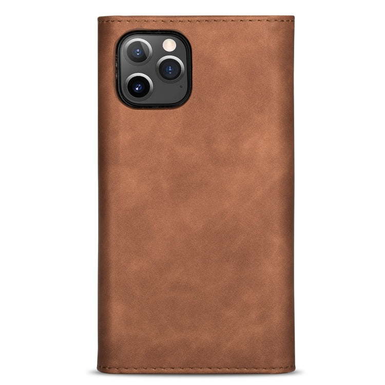 For iPhone 11 Pro Skin Feel Zipper Horizontal Flip Leather Case with Holder & Card Slots & Photo Frame & Lanyard & Long Rope(Brown) - iPhone 11 Pro Cases by buy2fix | Online Shopping UK | buy2fix