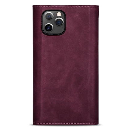 For iPhone 11 Pro Skin Feel Zipper Horizontal Flip Leather Case with Holder & Card Slots & Photo Frame & Lanyard & Long Rope(Wine Red) - iPhone 11 Pro Cases by buy2fix | Online Shopping UK | buy2fix