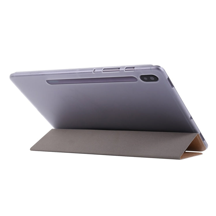 For Samsung Galaxy Tab S8+ / Tab S8 Plus / Tab S7 FE / Tab S7+ / T970 Silk Texture Three-fold Horizontal Flip Leather Case with Holder & Pen Slot(Purple) by buy2fix