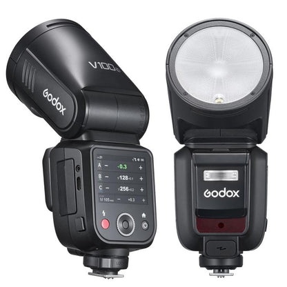 Godox V100 Round Head TTL Flash Speedlite For Canon(UK Plug) - Shoe Mount Flashes by Godox | Online Shopping UK | buy2fix