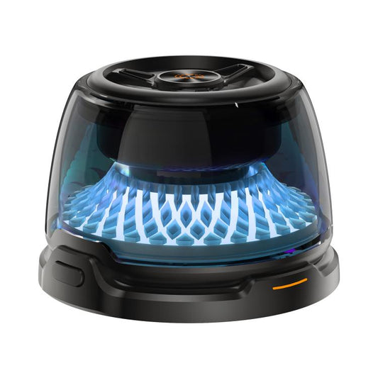 R9 Portable RGB Light Smart Bluetooth Speaker Magnetic Phone Holder Wireless Charger(Black) - Mini Speaker by buy2fix | Online Shopping UK | buy2fix