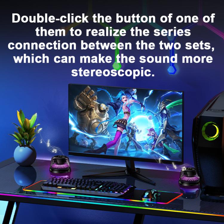 R9 Portable RGB Light Smart Bluetooth Speaker Magnetic Phone Holder Wireless Charger(Black) - Mini Speaker by buy2fix | Online Shopping UK | buy2fix