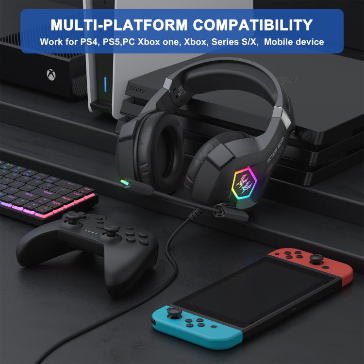KOTION EACH GS450 Omni-directional Esports Headset with Mic, Length: About 1.9m(Blac) - Multimedia Headset by KOTION EACH | Online Shopping UK | buy2fix