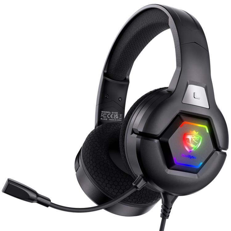SoulBytes S100 Omni-directional Microphone Esports Headset, Length: About 1.9m(Blac) - Multimedia Headset by Soulbytes | Online Shopping UK | buy2fix