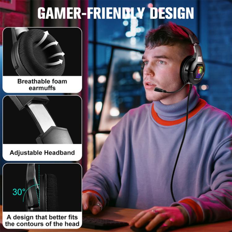 SoulBytes S100 Omni-directional Microphone Esports Headset, Length: About 1.9m(Blac) - Multimedia Headset by Soulbytes | Online Shopping UK | buy2fix