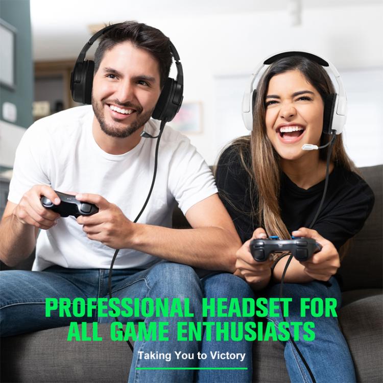 SoulBytes S100 Omni-directional Microphone Esports Headset, Length: About 1.9m(White) - Multimedia Headset by Soulbytes | Online Shopping UK | buy2fix