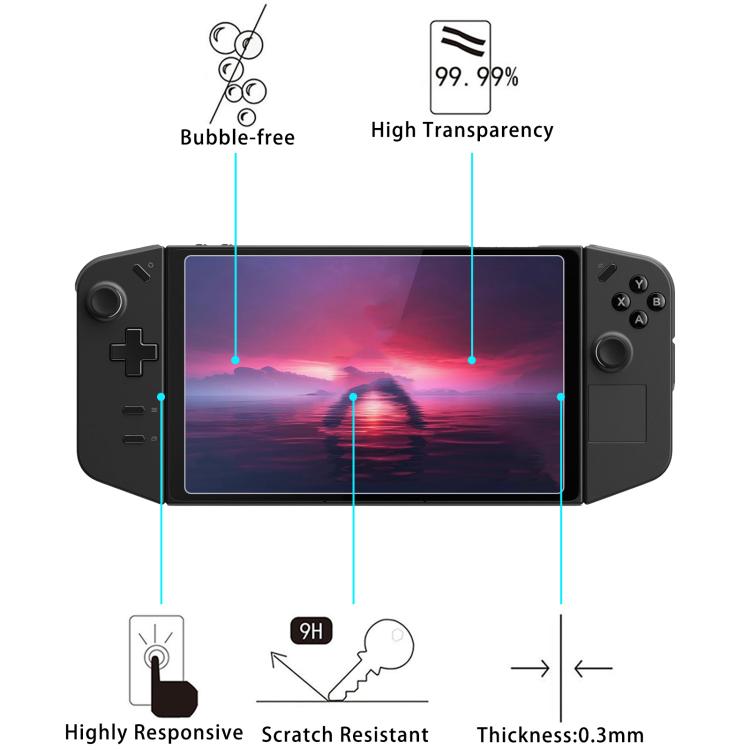 For Lenovo Legion Go S 8.0 inch 9H 0.3mm Explosion-proof Tempered Glass Film - Tempered Glass by buy2fix | Online Shopping UK | buy2fix