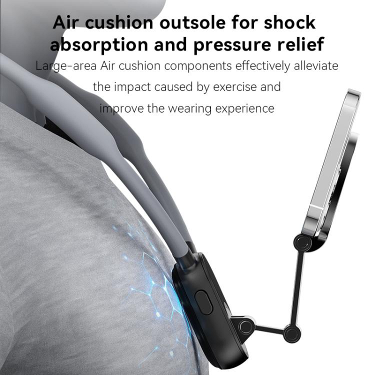 Collar Neck Hanger Magnetic Phone Holder(Skin Feel Gray) - Lazy Bracket by buy2fix | Online Shopping UK | buy2fix