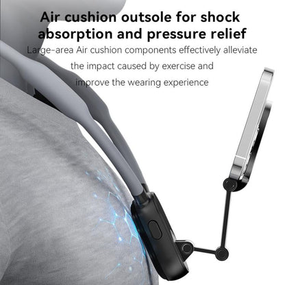 Collar Neck Hanger Magnetic Phone Holder(Skin Feel Gray) - Lazy Bracket by buy2fix | Online Shopping UK | buy2fix