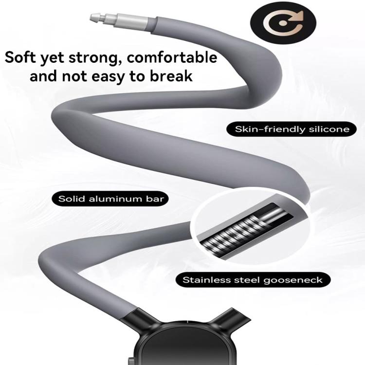 Collar Neck Hanger Magnetic Phone Holder(Carbon Fiber Dark Blue) - Lazy Bracket by buy2fix | Online Shopping UK | buy2fix