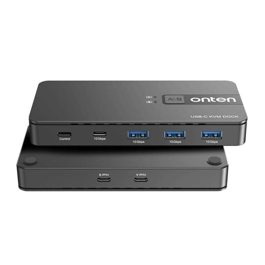 Onten KVM200 USB 3.2 Gen2 Sharing Switch 2 In 4 Out(Black) - USB 3.0 HUB by Onten | Online Shopping UK | buy2fix