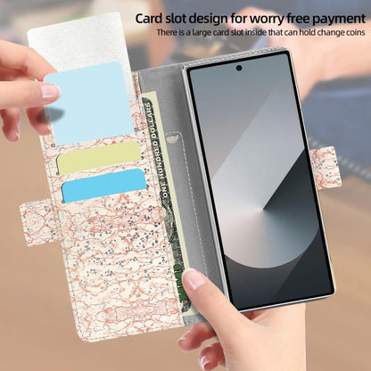 For Samsung Galaxy Z Fold6 VIETAO Integrated Colorful Leather Phone Case with Elastic Bowl Strap(Pink) - Galaxy Z Fold6 5G Cases by VIETAO | Online Shopping UK | buy2fix