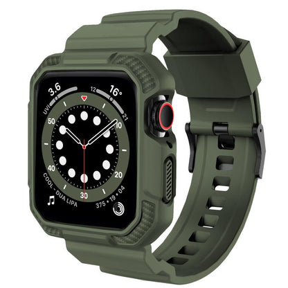 For Apple Watch Ultra 2 / 1 49mm VIETAO Carbon Fiber Silicone Strap(Grass Green) - Watch Bands by VIETAO | Online Shopping UK | buy2fix