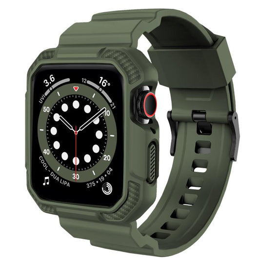 For Apple Watch Ultra 2 / 1 49mm VIETAO Carbon Fiber Silicone Strap(Grass Green) - Watch Bands by VIETAO | Online Shopping UK | buy2fix
