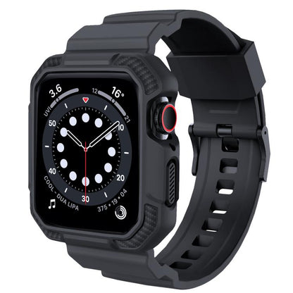 For Apple Watch Ultra 2 / 1 49mm VIETAO Carbon Fiber Silicone Strap(Dark Gray) - Watch Bands by VIETAO | Online Shopping UK | buy2fix