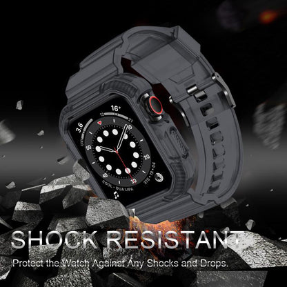 For Apple Watch Ultra 2 / 1 49mm VIETAO Carbon Fiber Silicone Strap(Transparent Grey) - Watch Bands by VIETAO | Online Shopping UK | buy2fix