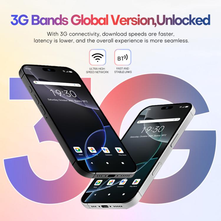 A88 / i16 Pro Max, 2GB+16GB, 6.6 inch Android 8.1 MTK6580A Quad Core, OTG, Network: 3G, Dual SIM, Plug:UK Plug(Titanium Black) -  by buy2fix | Online Shopping UK | buy2fix